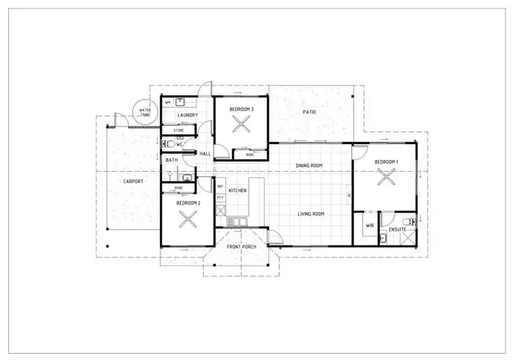 Floorplan of Homely house listing, 1/7 Tareeda Way, Nimbin NSW 2480