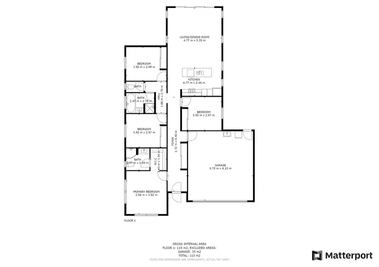 Floorplan of Homely house listing, 32 Knightsbridge Drive, Chuwar QLD 4306