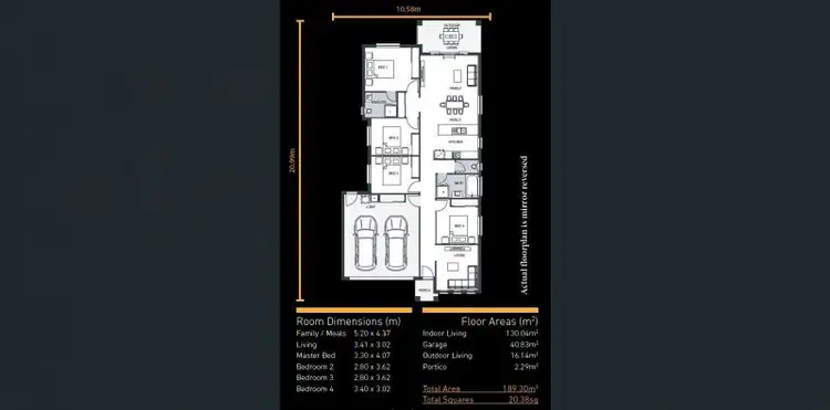 Floorplan of Homely house listing, 40 Mount Pleasant Street, Park Ridge QLD 4125