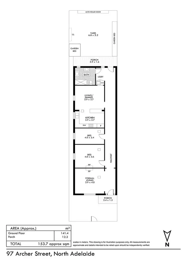 Floorplan of Homely house listing, 97 Archer Street, North Adelaide SA 5006