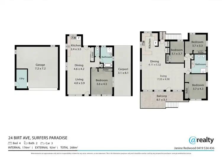 Floorplan of Homely house listing, 24 Birt Avenue, Surfers Paradise QLD 4217