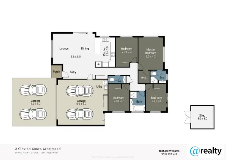 Floorplan of Homely house listing, 3 Clayton Court, Crestmead QLD 4132