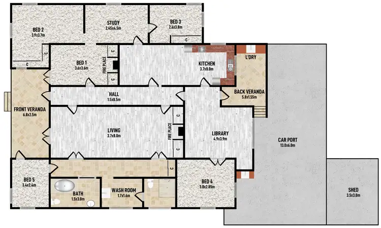 Floorplan of Homely house listing, 29 Gipps Street, East Nanango QLD 4615
