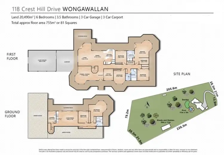 Floorplan of Homely rural property listing, 118 Crest Hill Drive, Wongawallan QLD 4210
