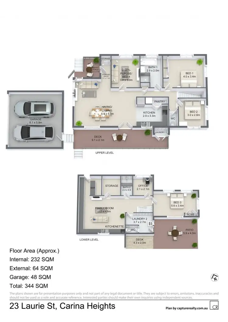 Floorplan of Homely house listing, 23 Laurie Street, Carina Heights QLD 4152