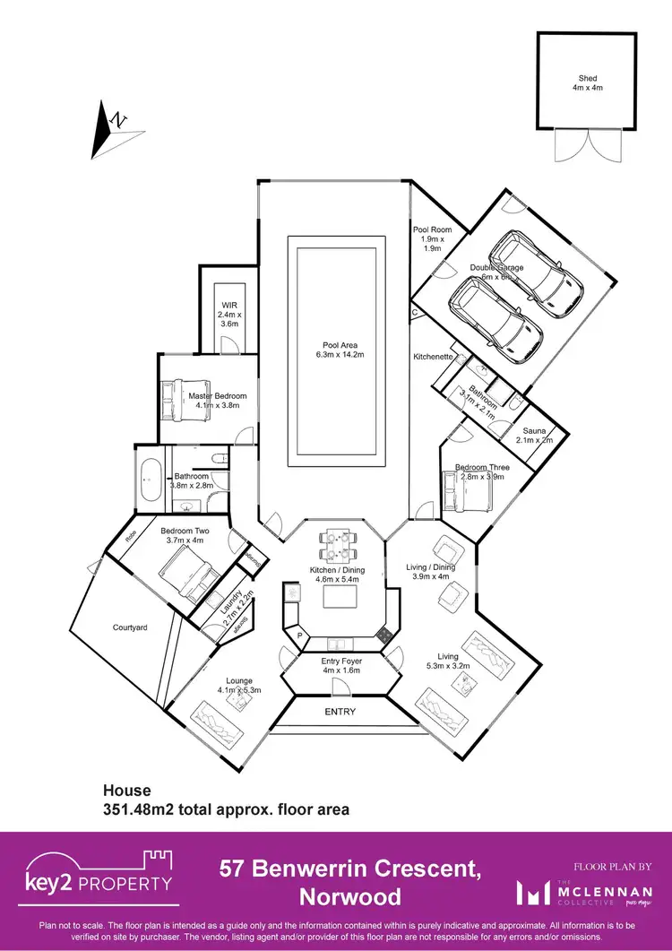 Floorplan of Homely house listing, 57 Benwerrin Crescent, Norwood TAS 7250