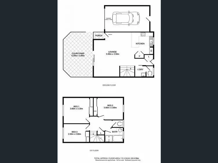 Floorplan of Homely townhouse listing, 4/411 Bevan St, Lavington NSW 2641