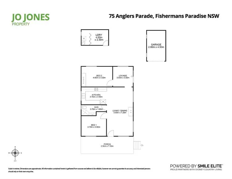 Floorplan of Homely house listing, 75 Anglers Parade, Fishermans Paradise NSW 2539