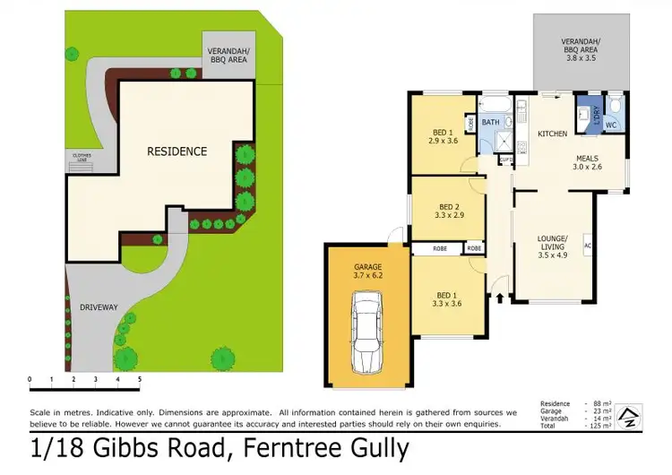 Floorplan of Homely house listing, 1/18 Gibbs Road, Ferntree Gully VIC 3156