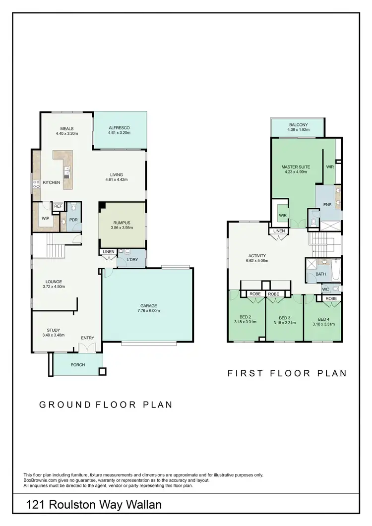 Floorplan of Homely house listing, 121 Roulston Way, Wallan VIC 3756