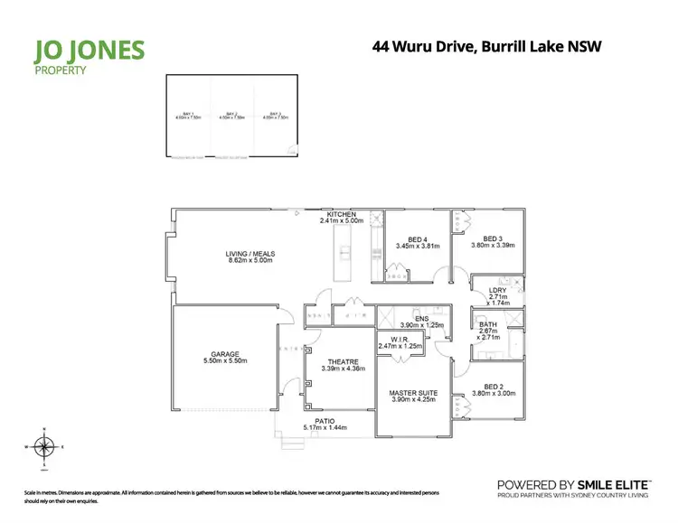 Floorplan of Homely house listing, 44 Wuru Drive, Burrill Lake NSW 2539