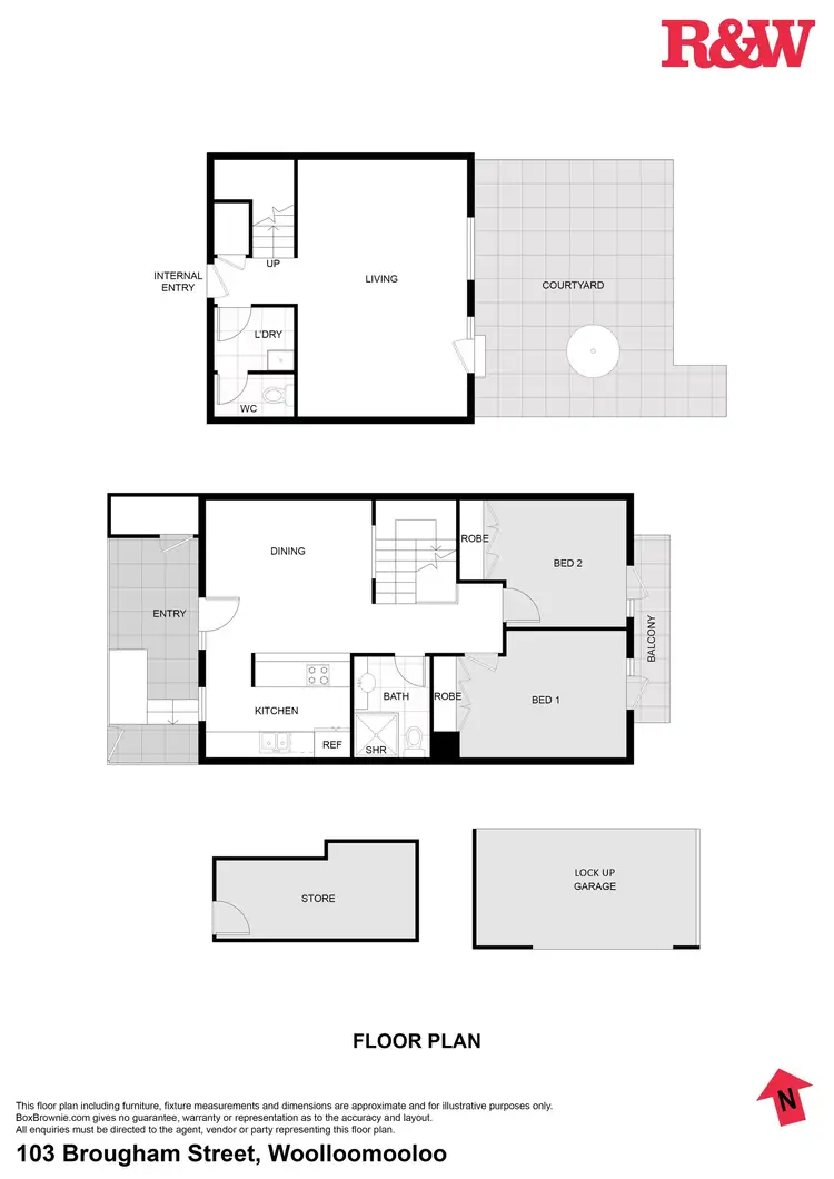 Floorplan of Homely townhouse listing, 103 Brougham Street, Woolloomooloo NSW 2011