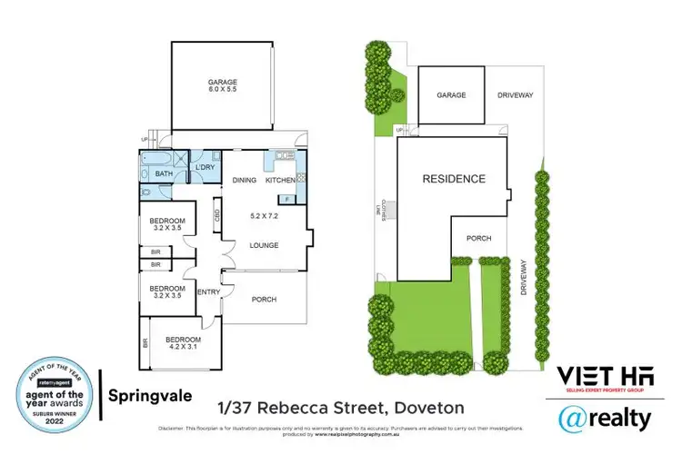 Floorplan of Homely unit listing, 1/37 Rebecca Street, Doveton VIC 3177