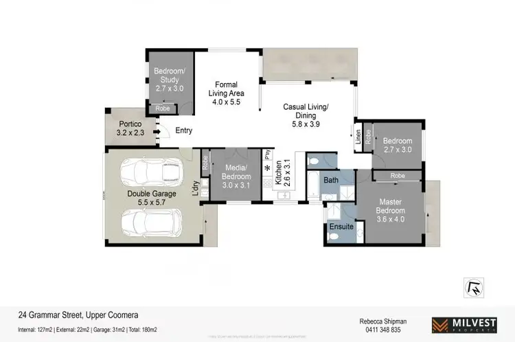 Floorplan of Homely house listing, 24 Grammar Street, Upper Coomera QLD 4209
