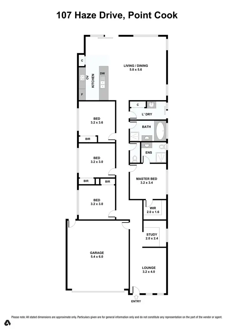 Floorplan of Homely house listing, 107 Haze Drive, Point Cook VIC 3030