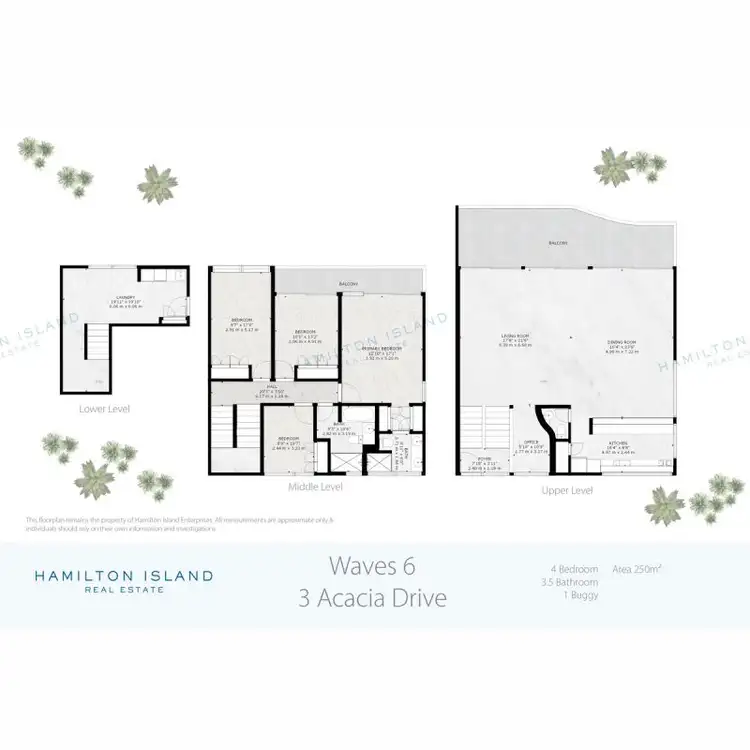Floorplan of Homely apartment listing, Waves 6/3 Acacia Drive, Hamilton Island QLD 4803