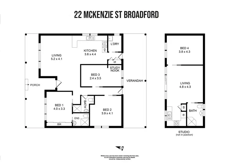 Floorplan of Homely house listing, 22 McKenzie Street, Broadford VIC 3658