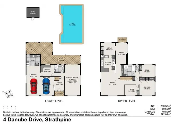 Floorplan of Homely house listing, 4 Danube Drive, Strathpine QLD 4500