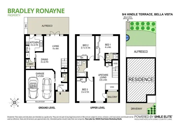 Floorplan of Homely townhouse listing, 9/4 Hindle Terrace, Bella Vista NSW 2153