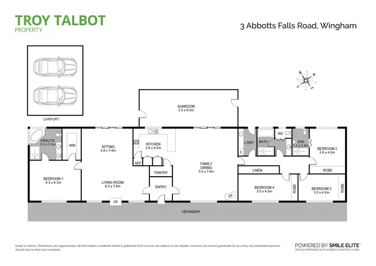 Floorplan of Homely rural property listing, 3 Abbotts Falls Road, Wingham NSW 2429