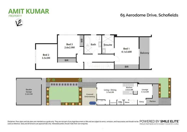 Floorplan of Homely house listing, 65 Aerodome Drive, Schofields NSW 2762