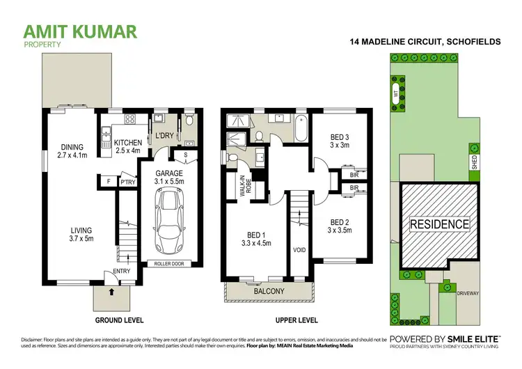 Floorplan of Homely semi-detached listing, 14 Madeline Circuit, Schofields NSW 2762