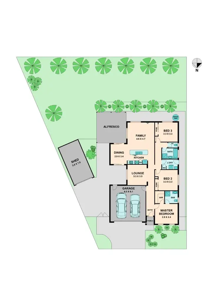 Floorplan of Homely house listing, 42 Alexander Avenue, Wallan VIC 3756