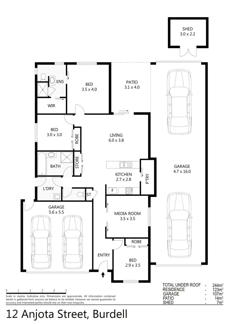 Floorplan of Homely house listing, 12 Anjota Street, Burdell QLD 4818