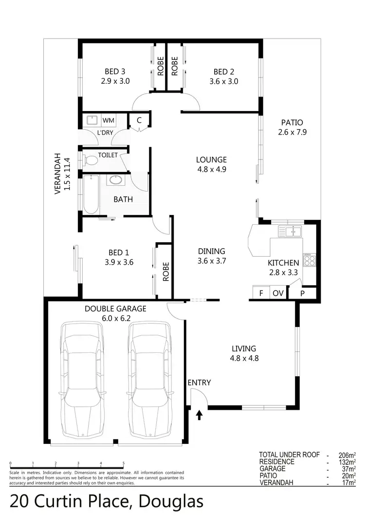 Floorplan of Homely house listing, 20 Curtin Place, Douglas QLD 4814