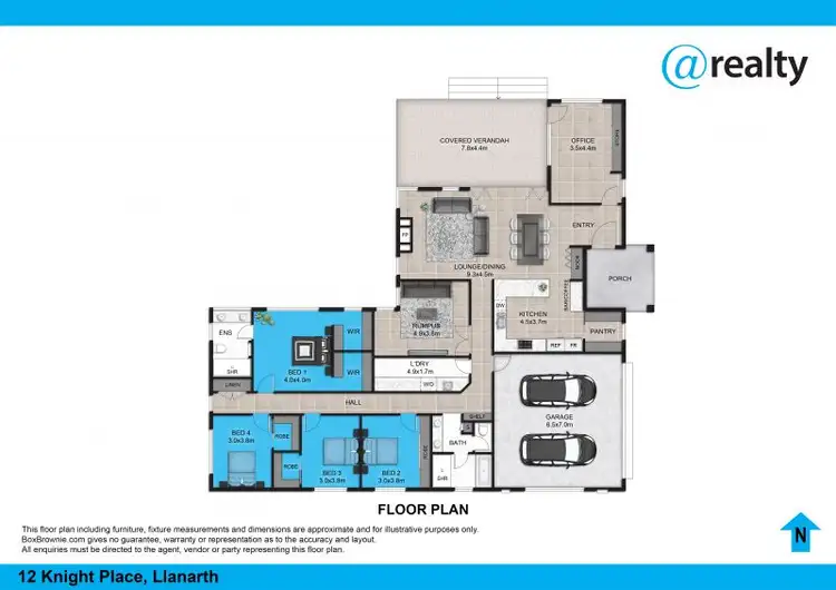 Floorplan of Homely house listing, 12 Knight Place, Llanarth NSW 2795