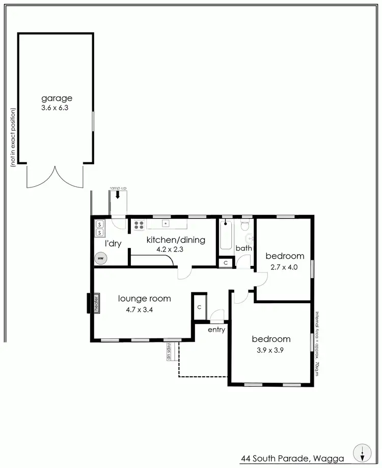 Floorplan of Homely house listing, 44 South Parade, Wagga Wagga NSW 2650