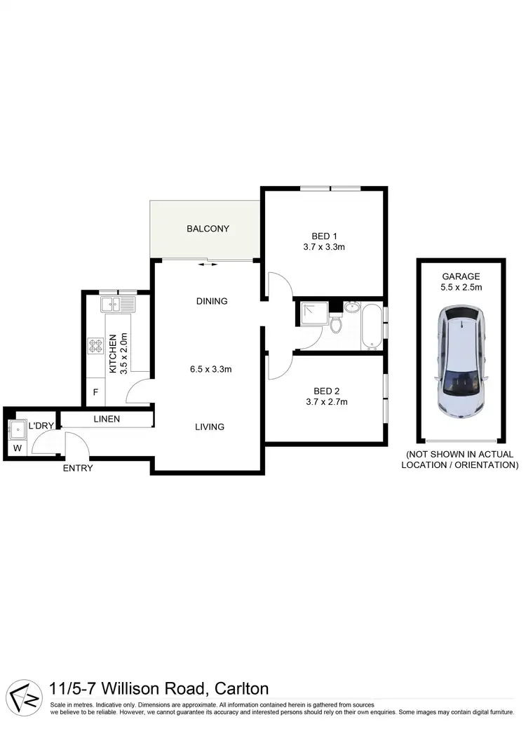 Floorplan of Homely apartment listing, 11/5-7 Willison Road, Carlton NSW 2218