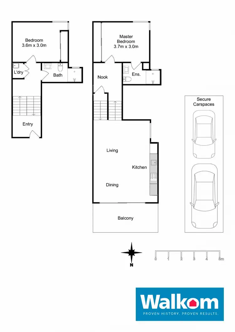 Floorplan of Homely apartment listing, 7606/25 Beresford Street, Newcastle West NSW 2302
