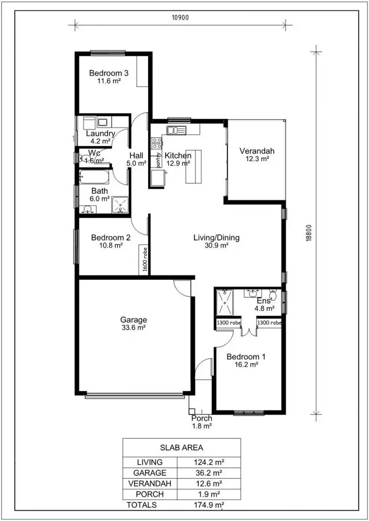 Floorplan of Homely house listing, 16 Banksia St, Zuccoli NT 832