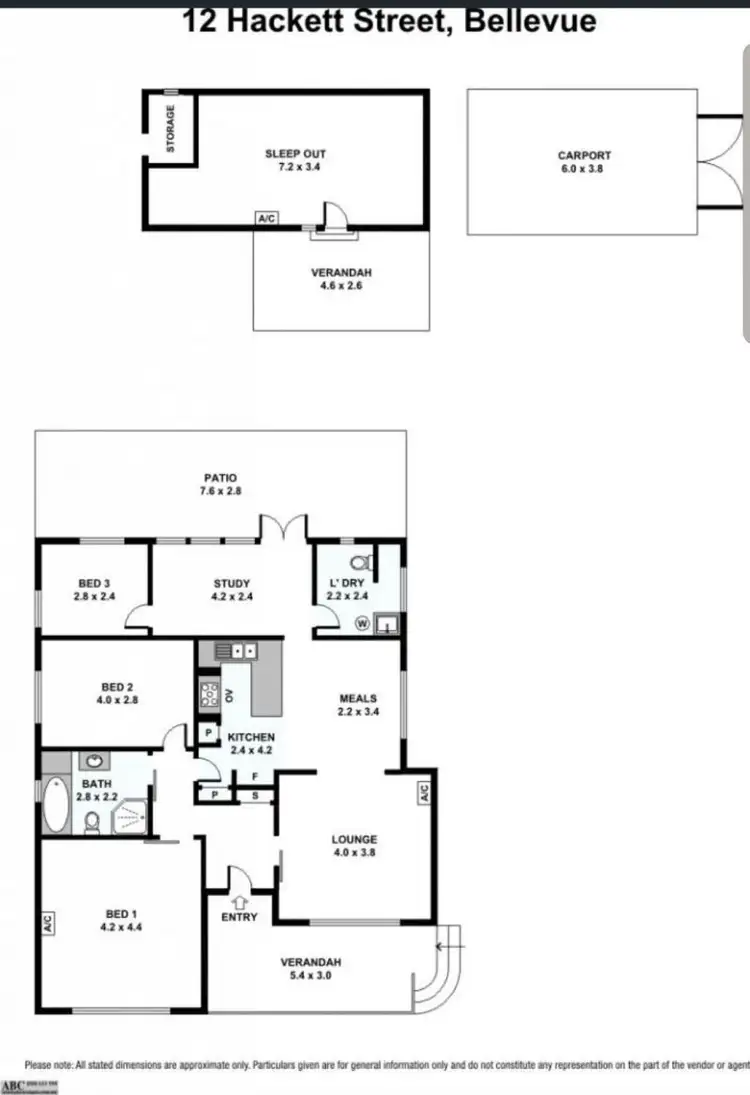 Floorplan of Homely house listing, 12 Hackett St, Bellevue WA 6056