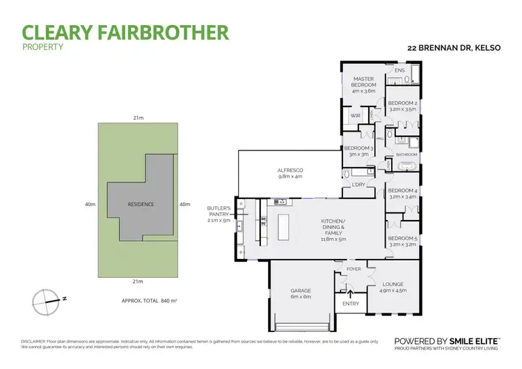 Floorplan of Homely house listing, 22 Brennan Drive, Kelso NSW 2795