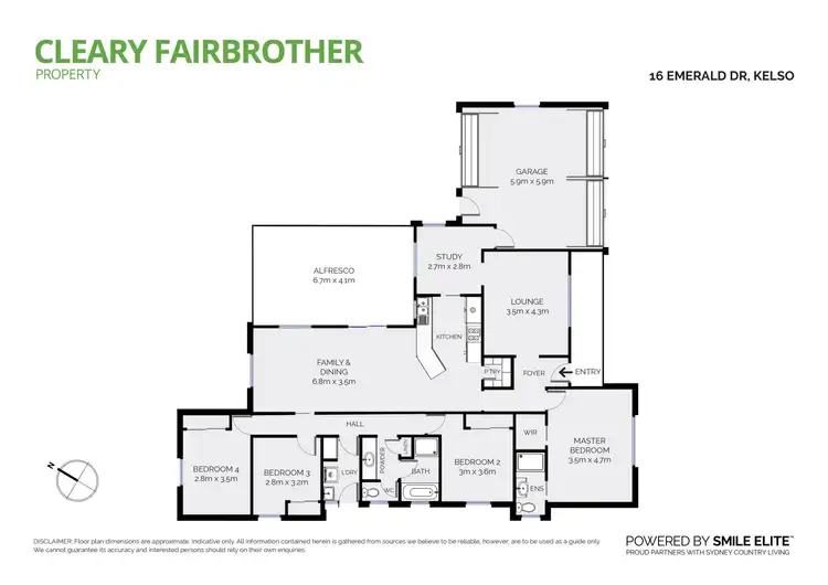 Floorplan of Homely house listing, 16 Emerald Drive, Kelso NSW 2795