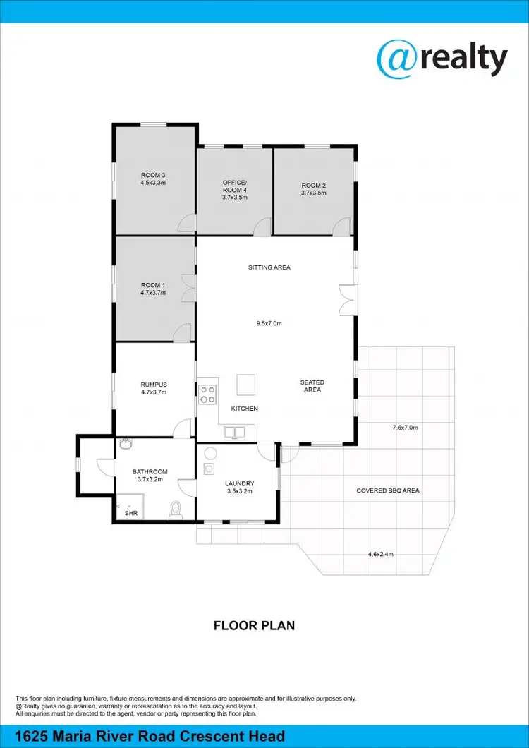 Floorplan of Homely rural property listing, 1625 Maria River Road, Crescent Head NSW 2440