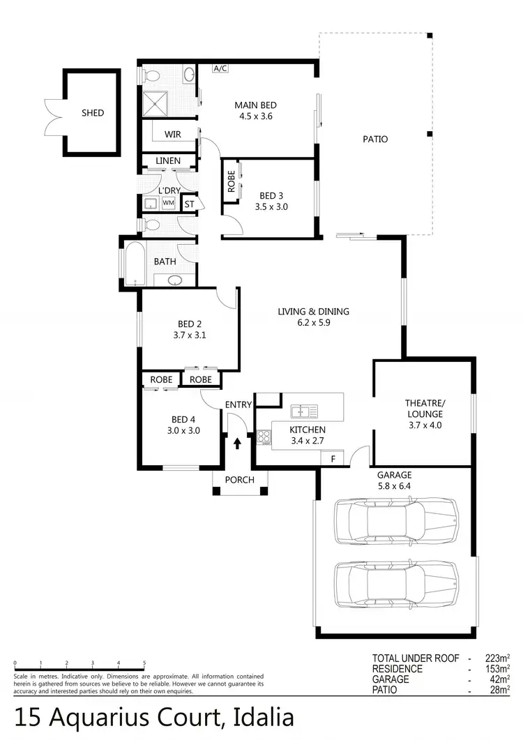 Floorplan of Homely house listing, 15 Aquarius Court, Idalia QLD 4811