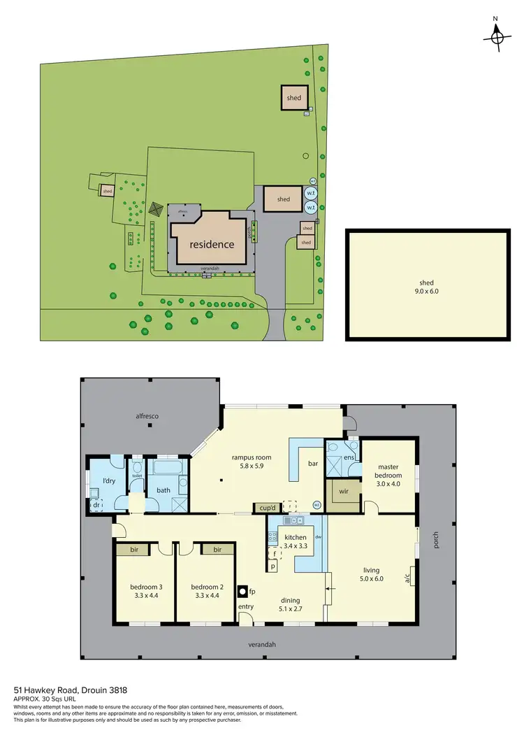 Floorplan of Homely rural property listing, 51 Hawkey Road, Drouin VIC 3818