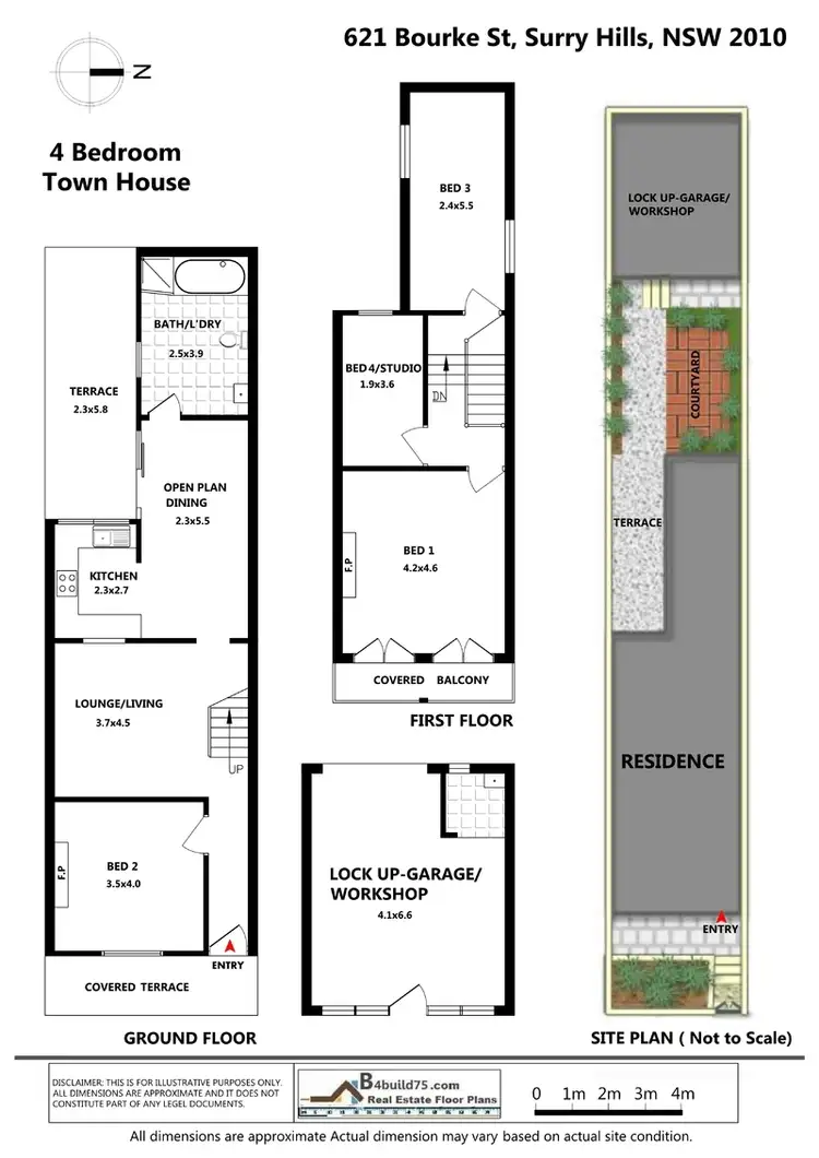 Floorplan of Homely house listing, 621 Bourke street, Surry Hills NSW 2010