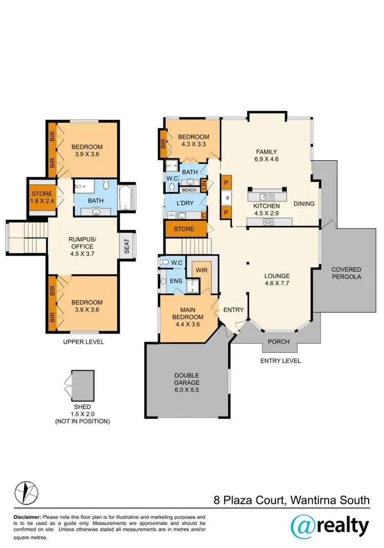 Floorplan of Homely house listing, 8 Plaza Court, Wantirna South VIC 3152
