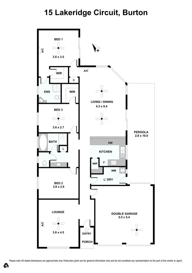 Floorplan of Homely house listing, 15 Lakeridge Circuit, Burton SA 5110