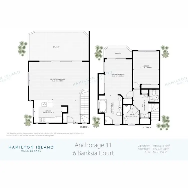Floorplan of Homely townhouse listing, Anchorage 11/6 Banksia Court, Hamilton Island QLD 4803