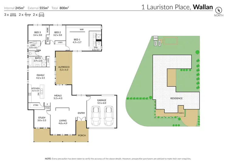 Floorplan of Homely house listing, 1 Lauriston Place, Wallan VIC 3756