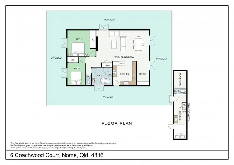 Floorplan of Homely house listing, 6 Coachwood Court, Nome QLD 4816