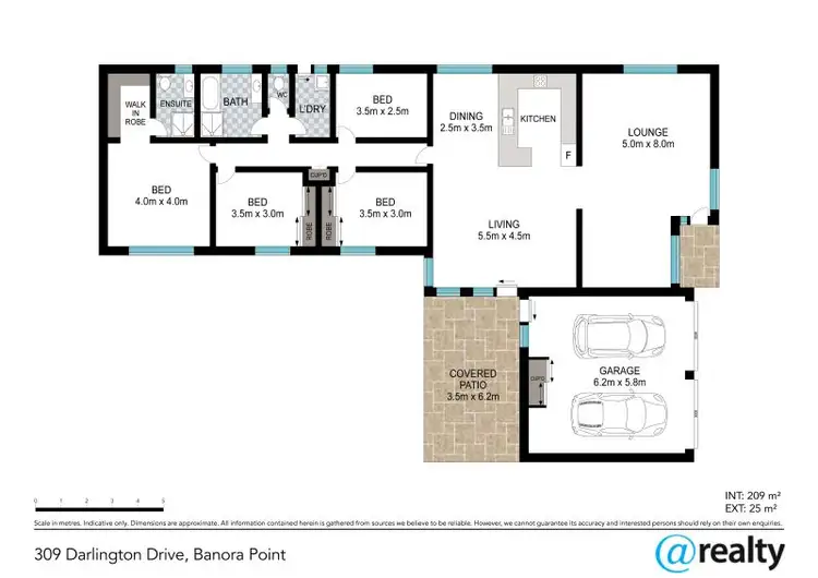 Floorplan of Homely house listing, 309 Darlington Drive, Banora Point NSW 2486