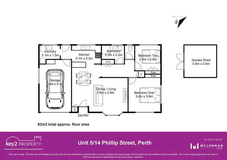 Floorplan of Homely unit listing, 5/14 Phillip Street, Perth TAS 7300