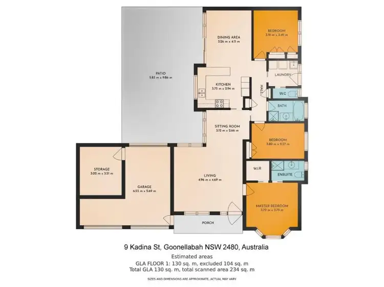 Floorplan of Homely house listing, 9 Kadina Street, Goonellabah NSW 2480