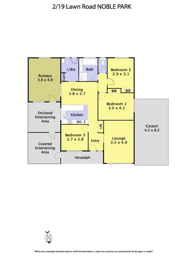 Floorplan of Homely unit listing, 2/19 Lawn Road, Noble Park VIC 3174